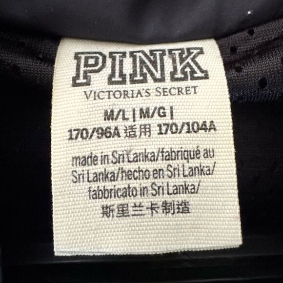 Victoria’s Secret Pink Full Zip Anorak Windbreaker Jacket Funnel Neck Size M/L - Picture 3 of 4